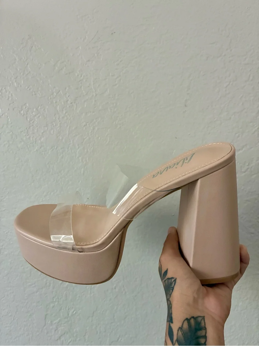 Nude Platform Heels